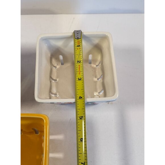 BIEN BEAU Ceramic Berry Basket Farmhouse Fruit Baskets Stoneware Harvest - Picture 5 of 10